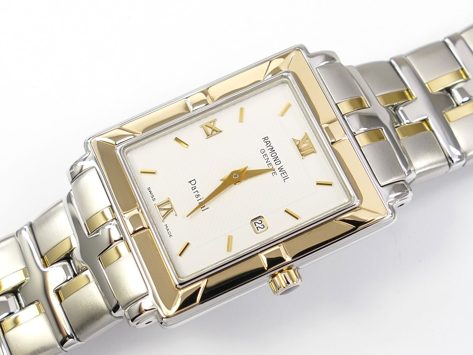 Raymond Weil Parsifal rectangular case 9330-STG-00307 with date