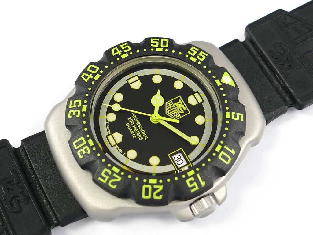 TAG Heuer Formula 1 Black & Yellow Dial Retro WA1216 date