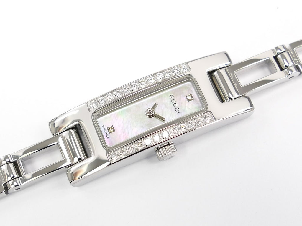 Gucci 3900L White Mother of Pearl Dial 26 Diamonds