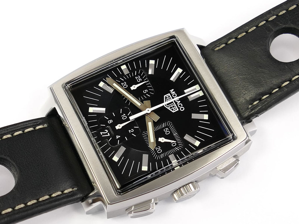 TAG Heuer Monaco CS2111 Black Chronograph with Date
