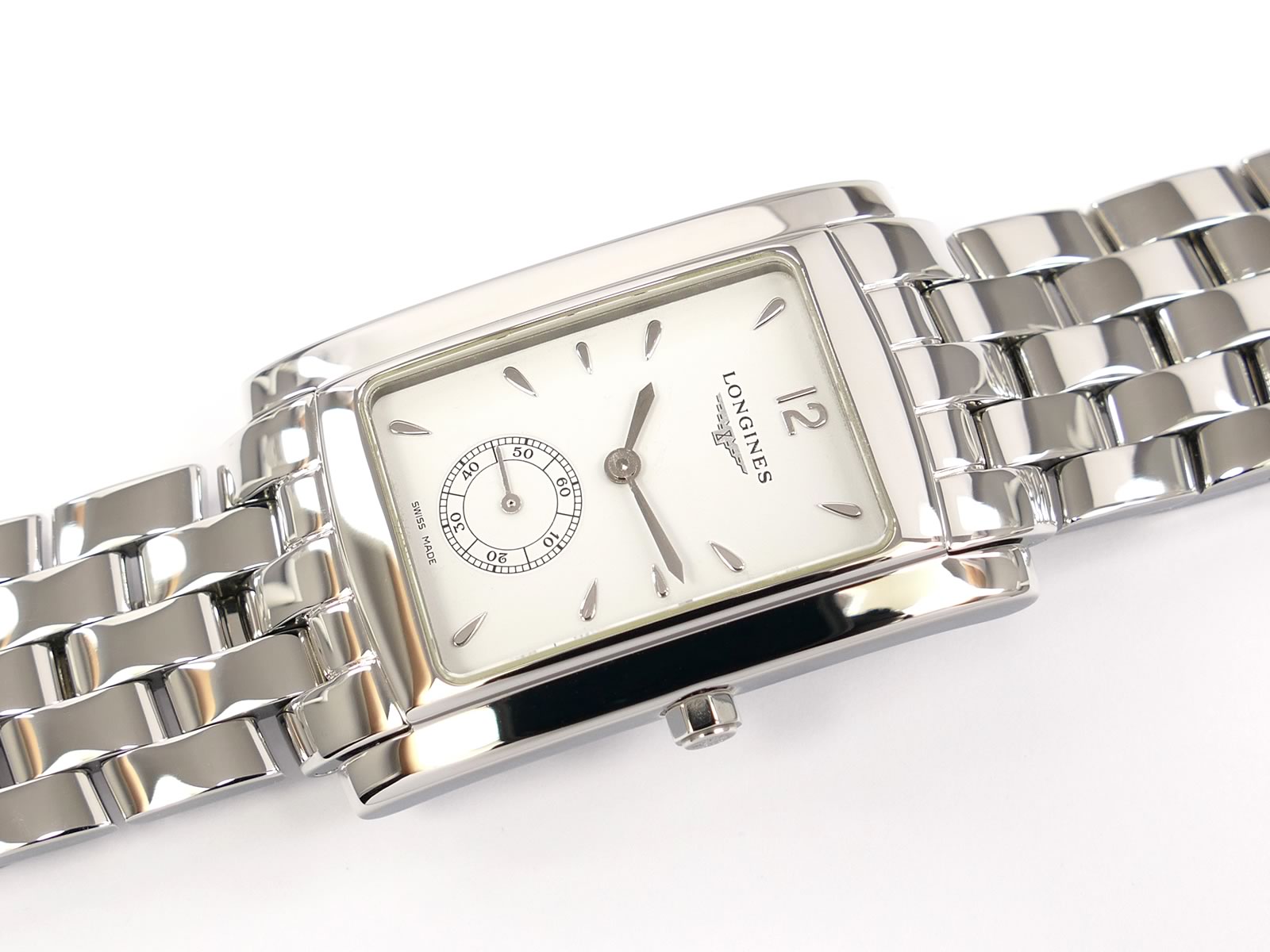 Longines DolceVita White Rectangular Stainless Steel L5.655.4.16.6