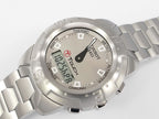 Tissot T-Touch Silver Dial Stainless Steel Z 252/352 Alarm Chronograph Compass Altimeter Second Timezone