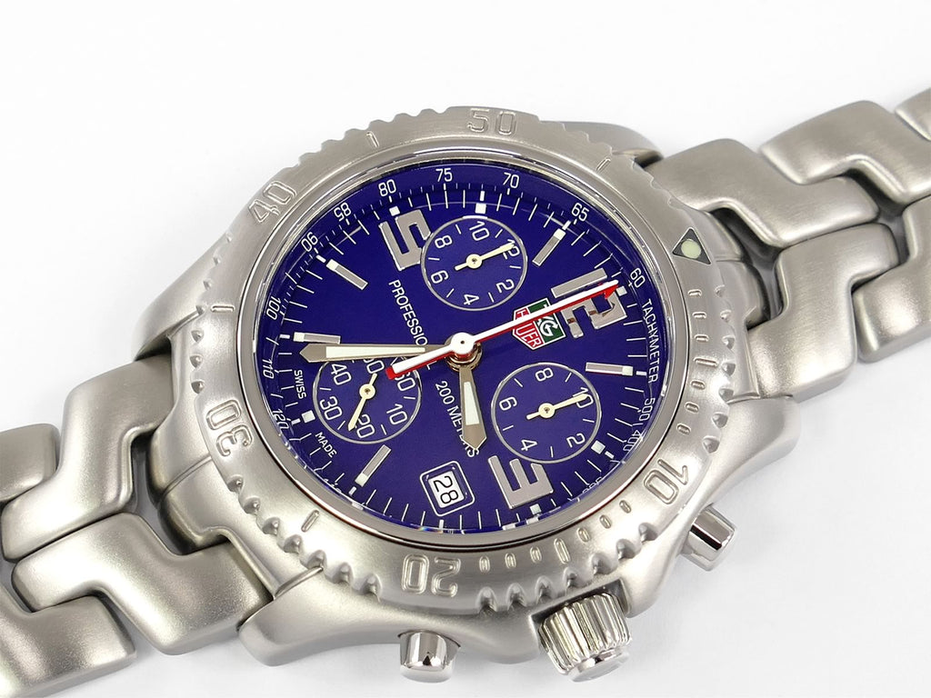TAG Heuer Link Chronograph Blue CT1110.BA0550 Bourne Identity Style