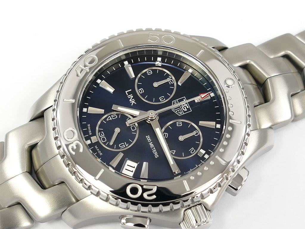 TAG Heuer Link Chronograph Blue CJ1112.BA0576 with date