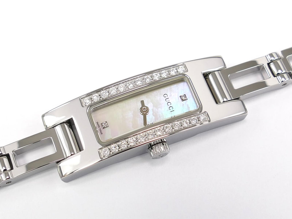 Gucci 3900L White Mother of Pearl Dial with 26 Diamonds