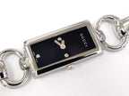 Gucci Tornabuoni Rectangular Bangle Watch YA119503 with 3 Diamonds