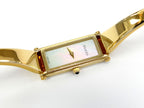 Gucci 1500L White Mother of Pearl Dial 18k Gold Plated