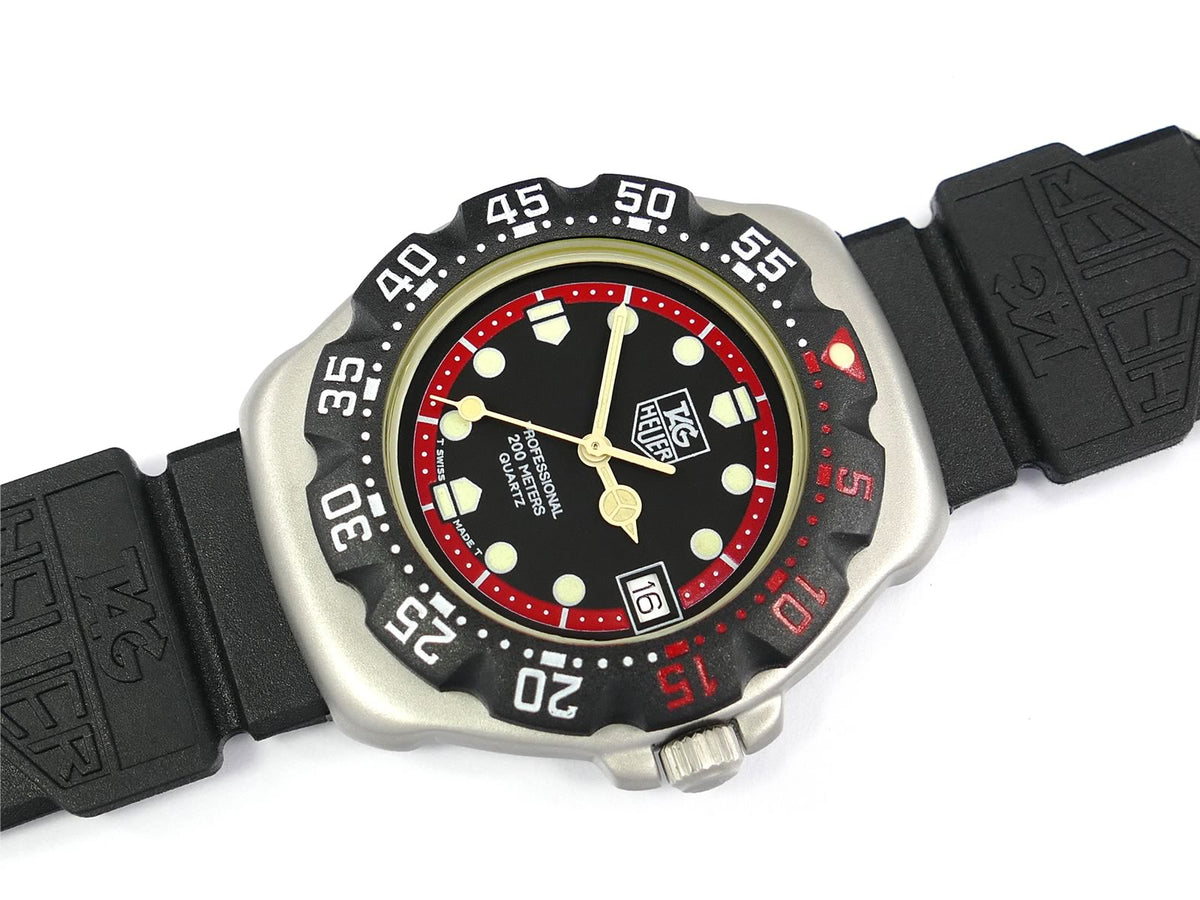 TAG Heuer Formula 1 Black Dial with red border and date