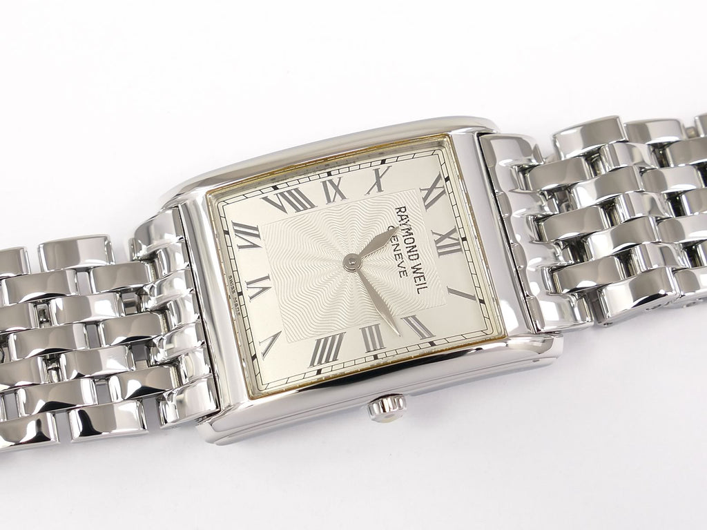 Raymond Weil Don Giovanni Silver Roman Numeral Dial 9973/1 Curved Case