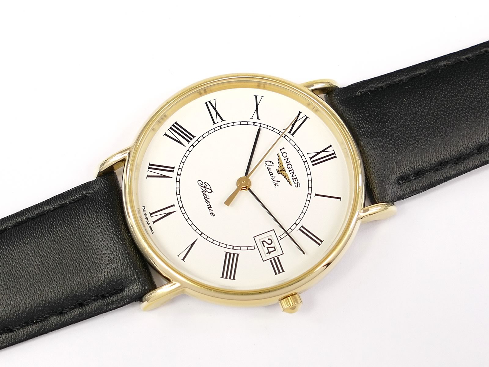 Longines Présence White Roman Numeral Dial with Date