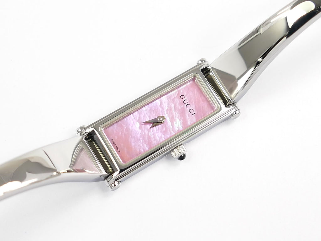 Gucci 1500L Pink Mother of Pearl rectangular case