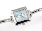Gucci 1900L Square Blue Dial Stainless Steel Bangle 1900