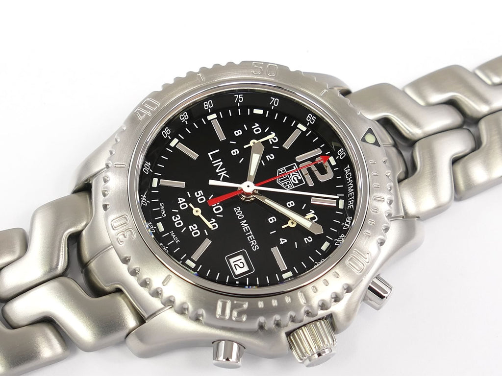 TAG Heuer Link Chronograph Black CT1111.BA0550 with date