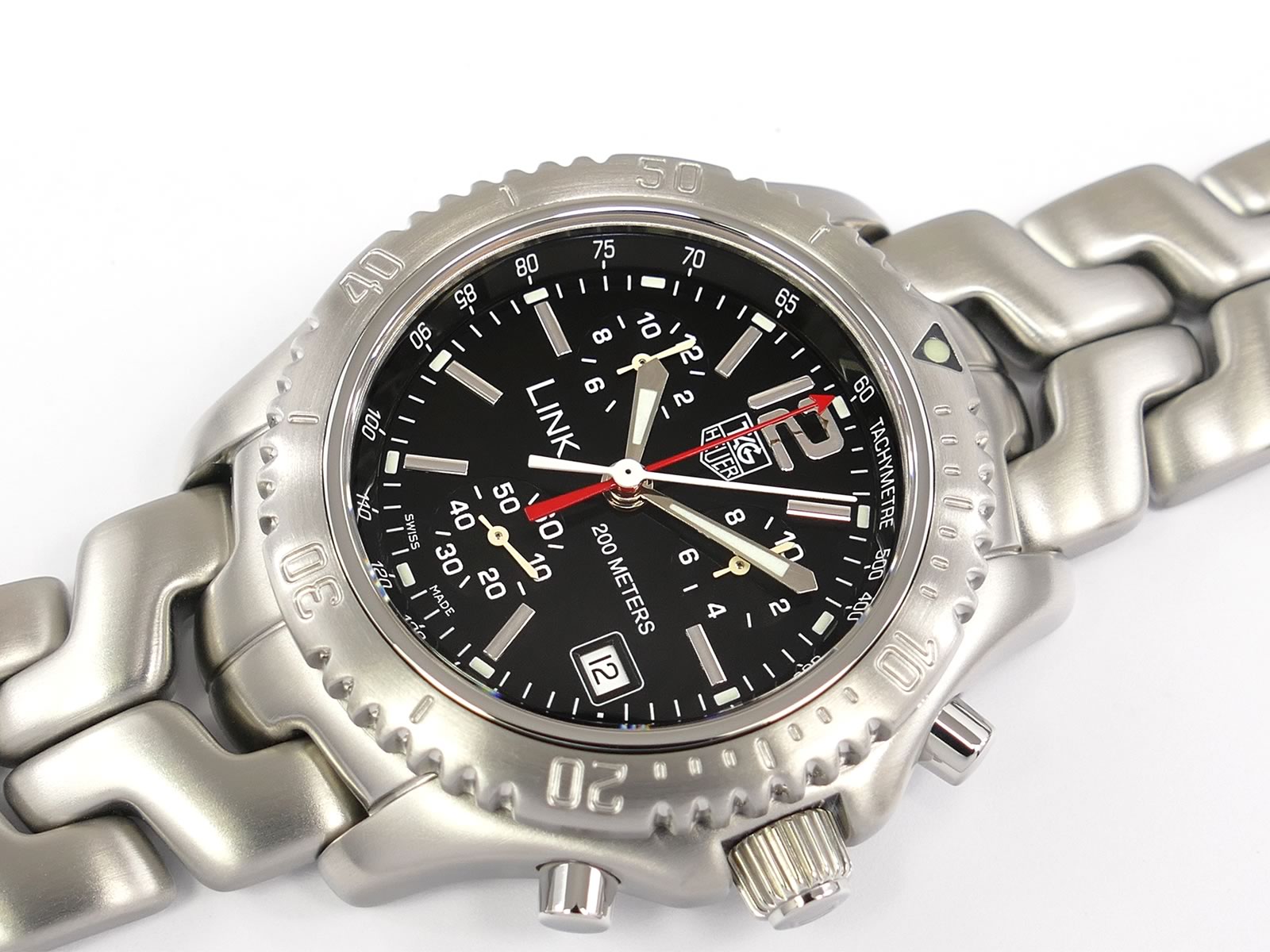 TAG Heuer Link Chronograph Black CT1111.BA0550 with date