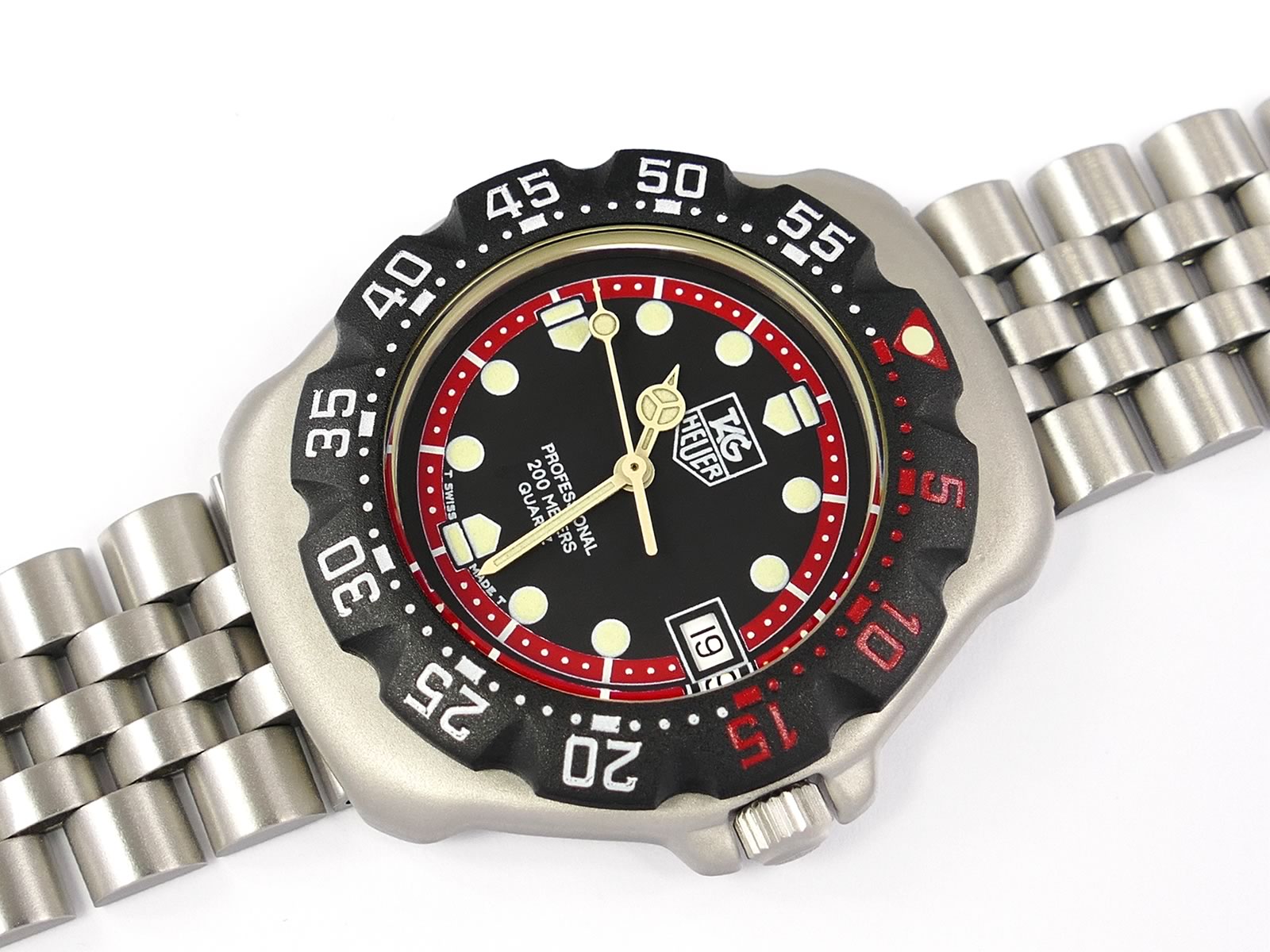 TAG Heuer Formula 1 Black Dial Retro 374.513 / WA1214 F1 New Bezel