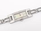 Gucci 3900L White Mother of Pearl Dial 26 Diamonds Stainless Steel