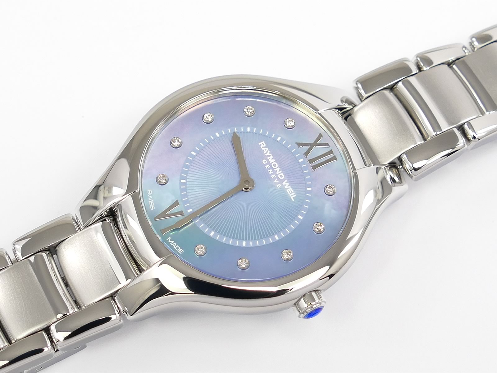 Raymond Weil Noemia Blue Mother of Pearl & Diamonds 5132-ST-00955