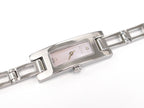 Gucci 3900L Pink Mother of Pearl Diamond Set Dial rectangular watch