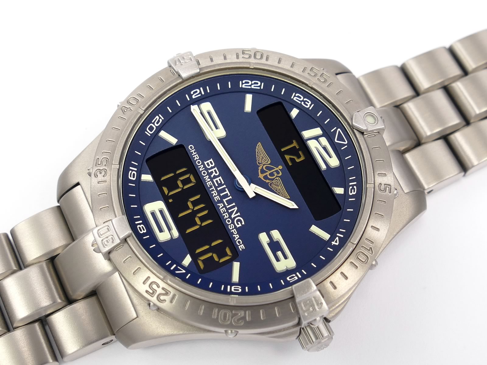 Breitling Aerospace E75362 Titanium Chronograph with digital displays