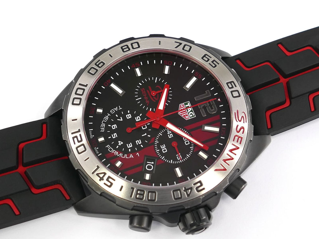 TAG Heuer Formula 1 Senna Edition Black CAZ1019.FT8027 with date and tachymeter