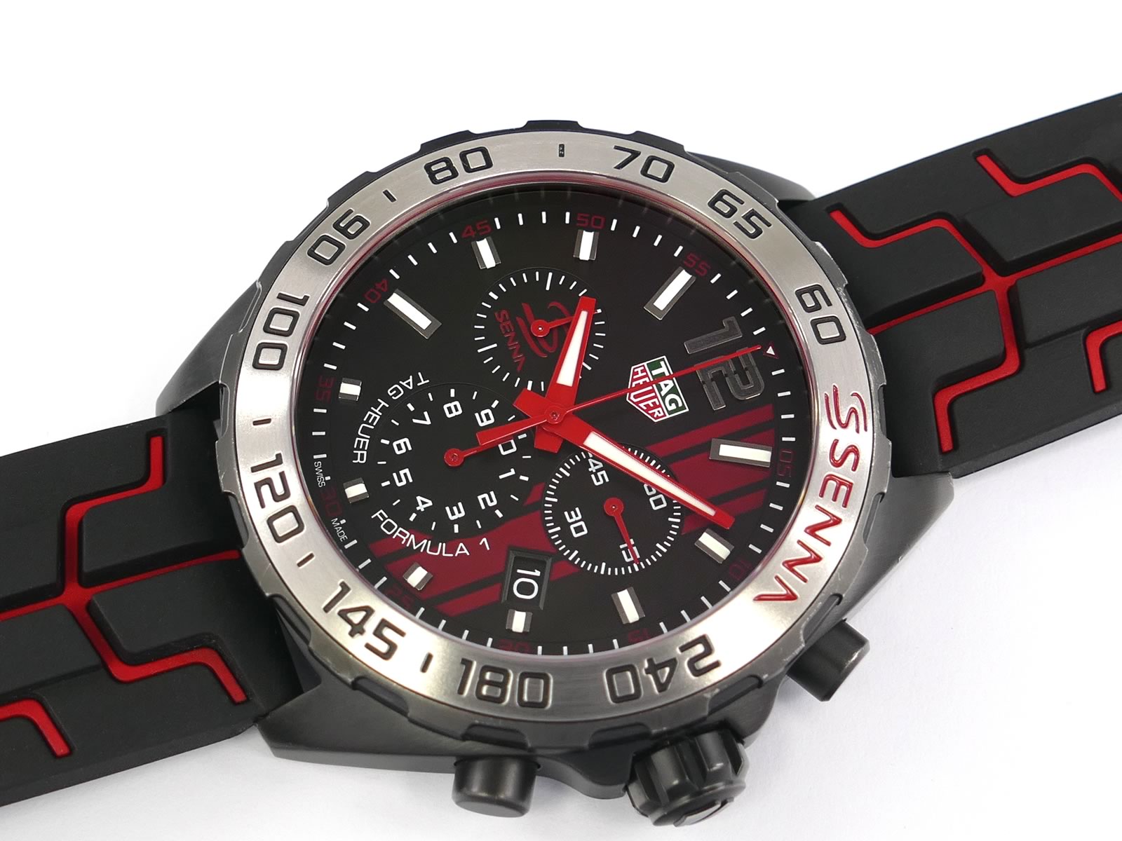 TAG Heuer Formula 1 Senna Edition Black CAZ1019.FT8027 with date and tachymeter