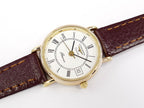 Longines Presence White Roman Numeral Dial 18k Gold with Date
