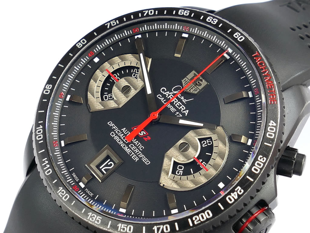 TAG Heuer Grand Carrera CAV518B dial close up