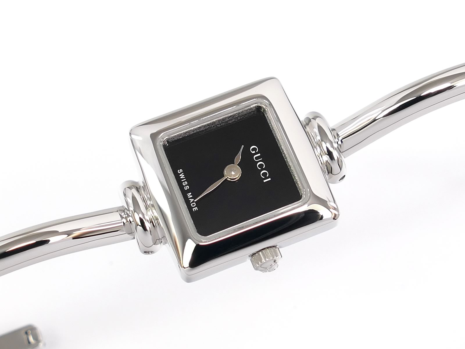 Gucci 1900L Black Dial Square Quartz Watch 1900