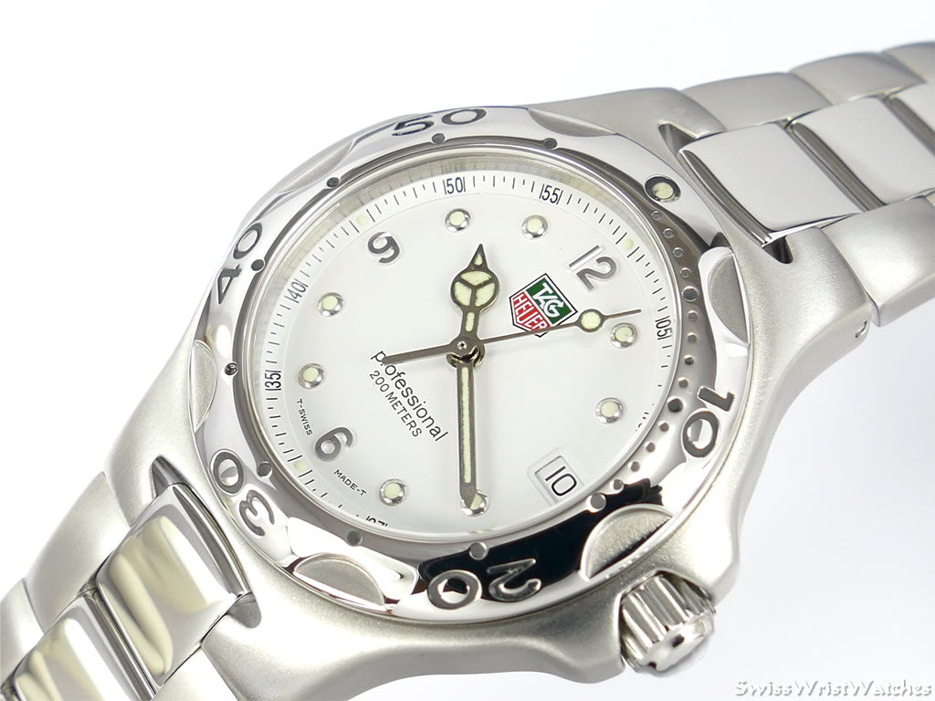 TAG Heuer Kirium Professional Mid Size WL1215.BA0706 White Dial 34mm Quartz Date