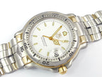 TAG Heuer 6000 White Dial WH1151 with 18k gold and date display
