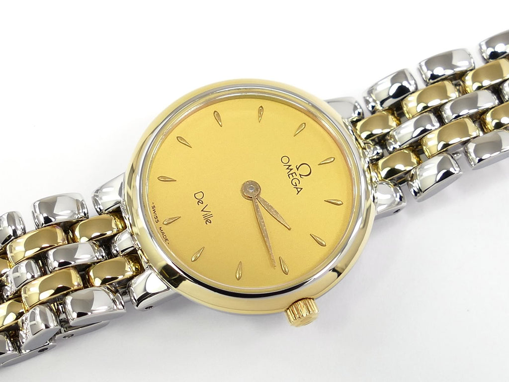 Omega De Ville Classic Champagne 7260.11.00 Solid 18k Gold filled bezel