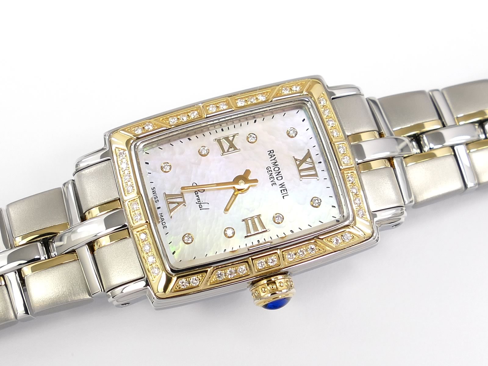 Raymond Weil Parsifal White Mother of Pearl & Diamonds 18k Gold 9740-STS-00995