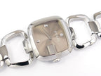 Gucci G YA125503 Brown / Silver Dial with Diamonds G-Gucci