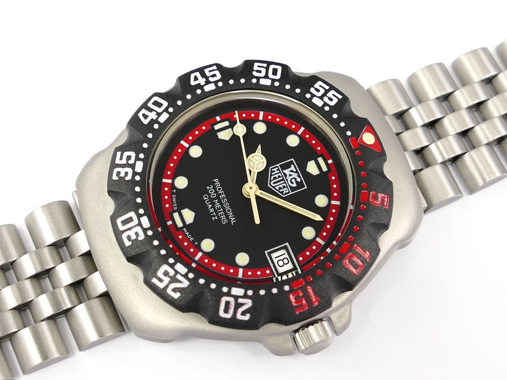 TAG Heuer Formula 1 Black Dial WA1214 Mid size Retro F1 – SWWatches