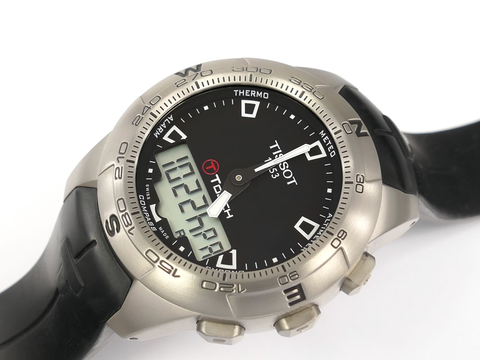 Tissot T-Touch II T047420 A thermometer barometer alarm compass
