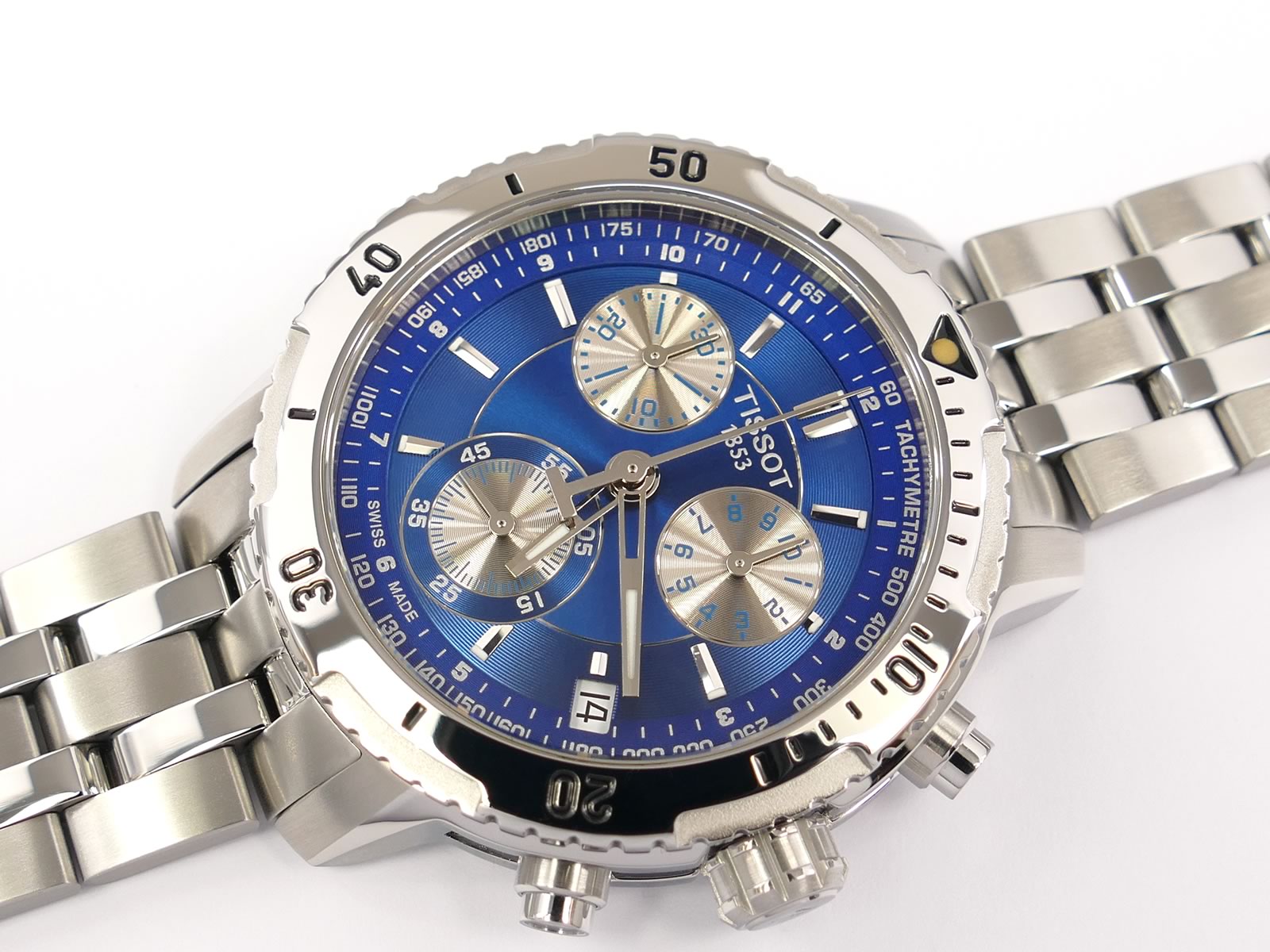 Tissot T-Sport PRS200 Blue / Silver Chronograph T067417A – SWWatches