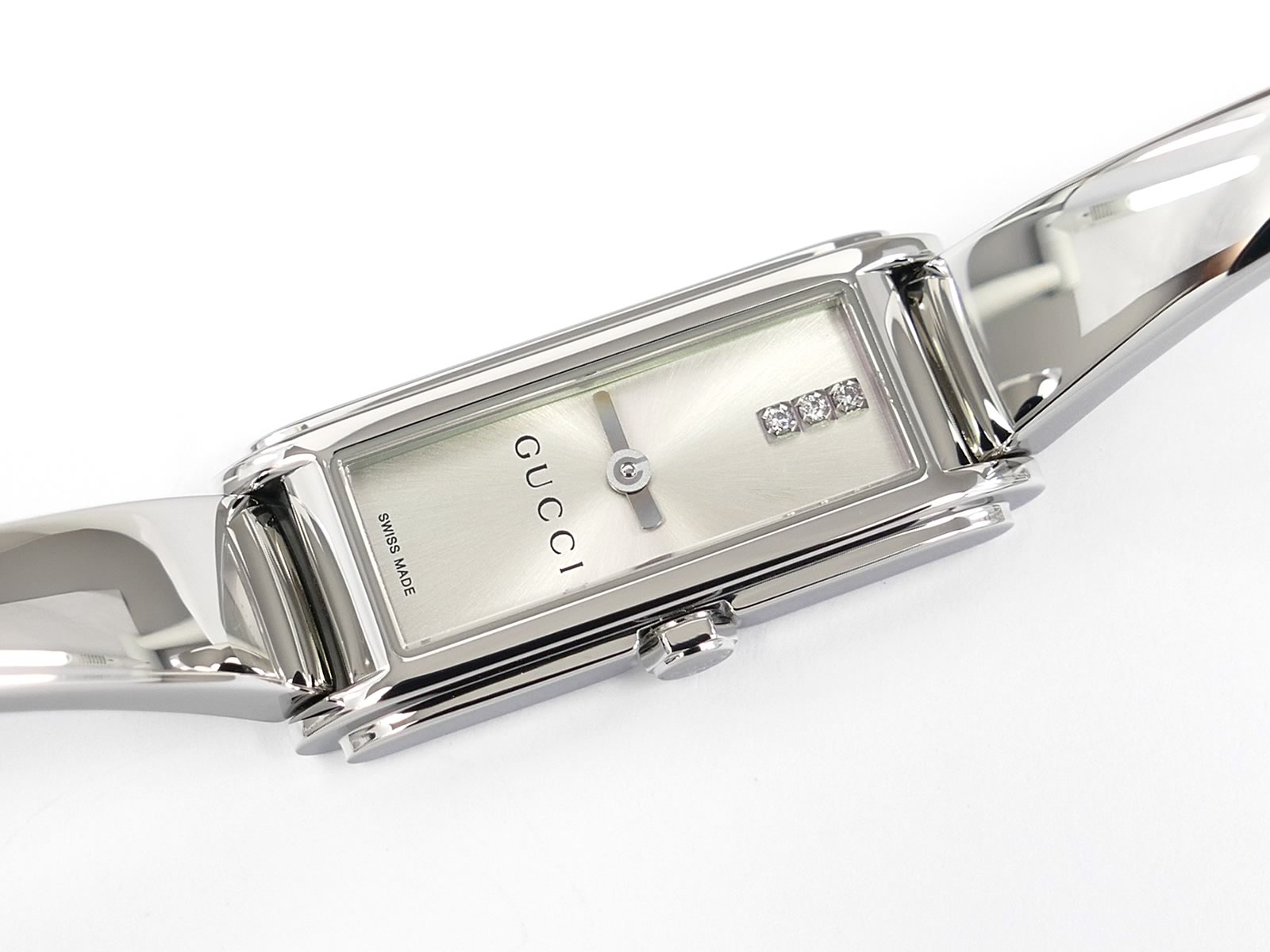 Gucci G-Line 109 Silver Sunburst Dial YA109516