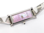 Gucci 1500L Pink Mother of Pearl - Small Stainless Steel Bangle