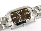 Baume & Mercier Hampton Milleis Brown Automatic 65308 rectangular tank with date