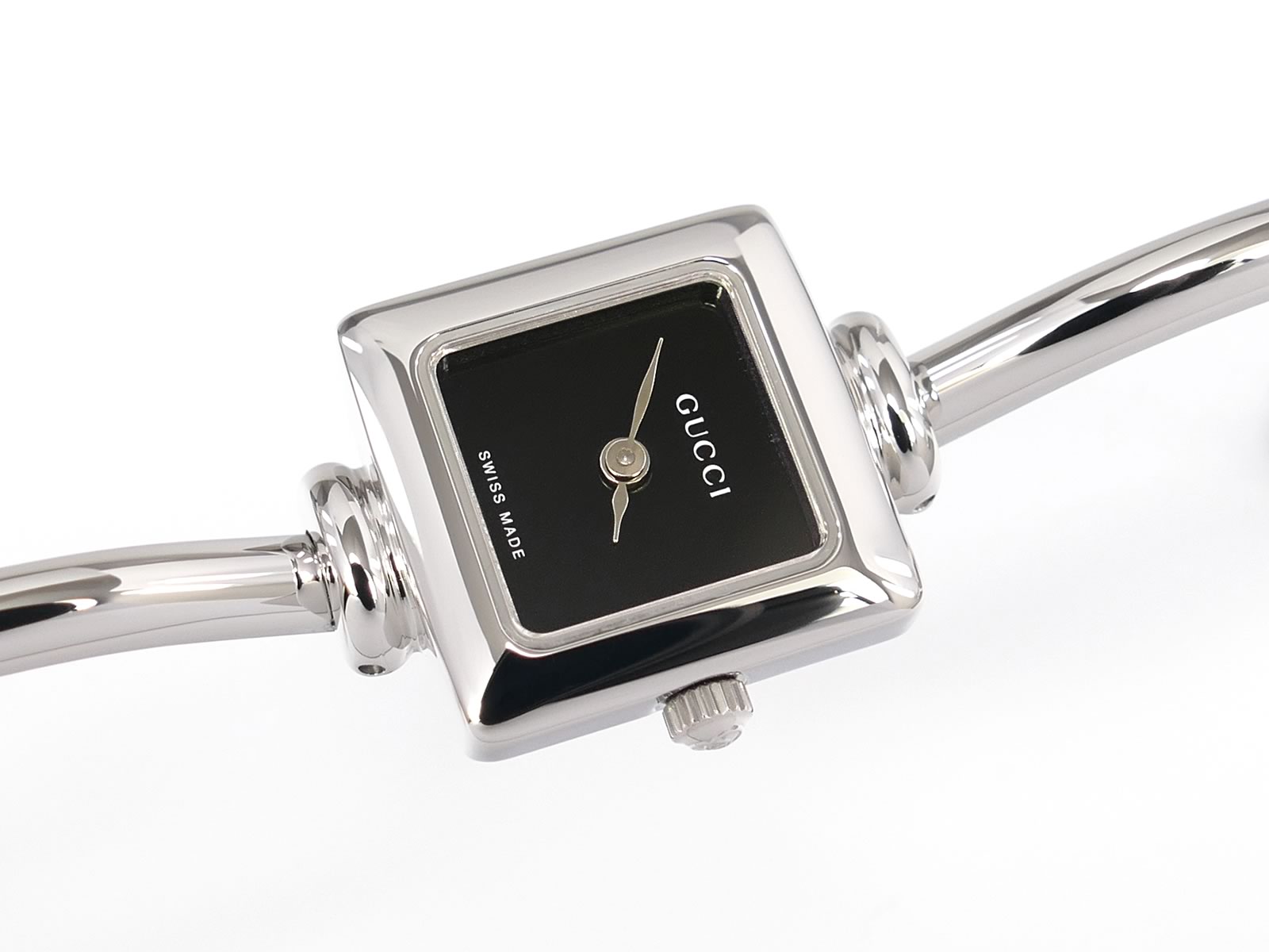 Gucci 1900L Black Dial Square Quartz Watch 1900