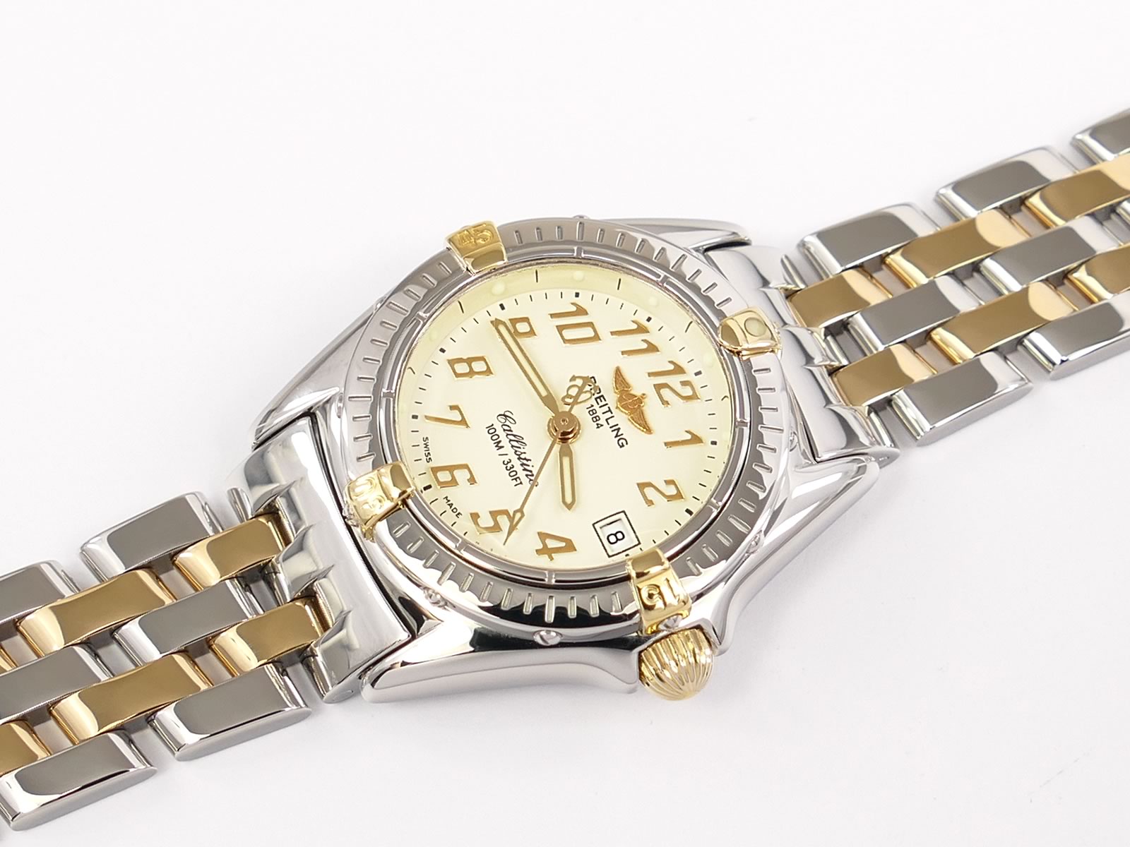 Breitling Callistino White Arabic Dial B52345 Steel & 18k Gold