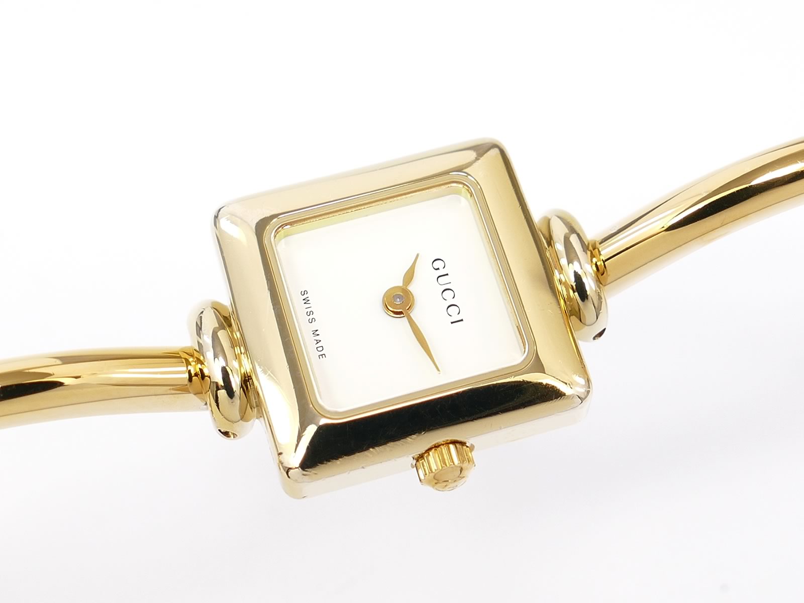 Gucci 1900L White Dial Square Quartz Watch 1900