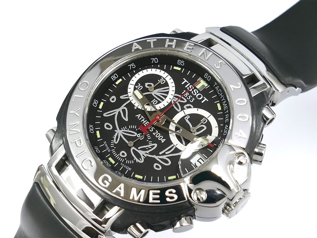 Tissot T-Race Black Chronograph Limited Edition Athens 2004 Olympic Games T472