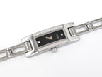 Gucci 3900L Black Rectangular Dial and 26 Diamonds