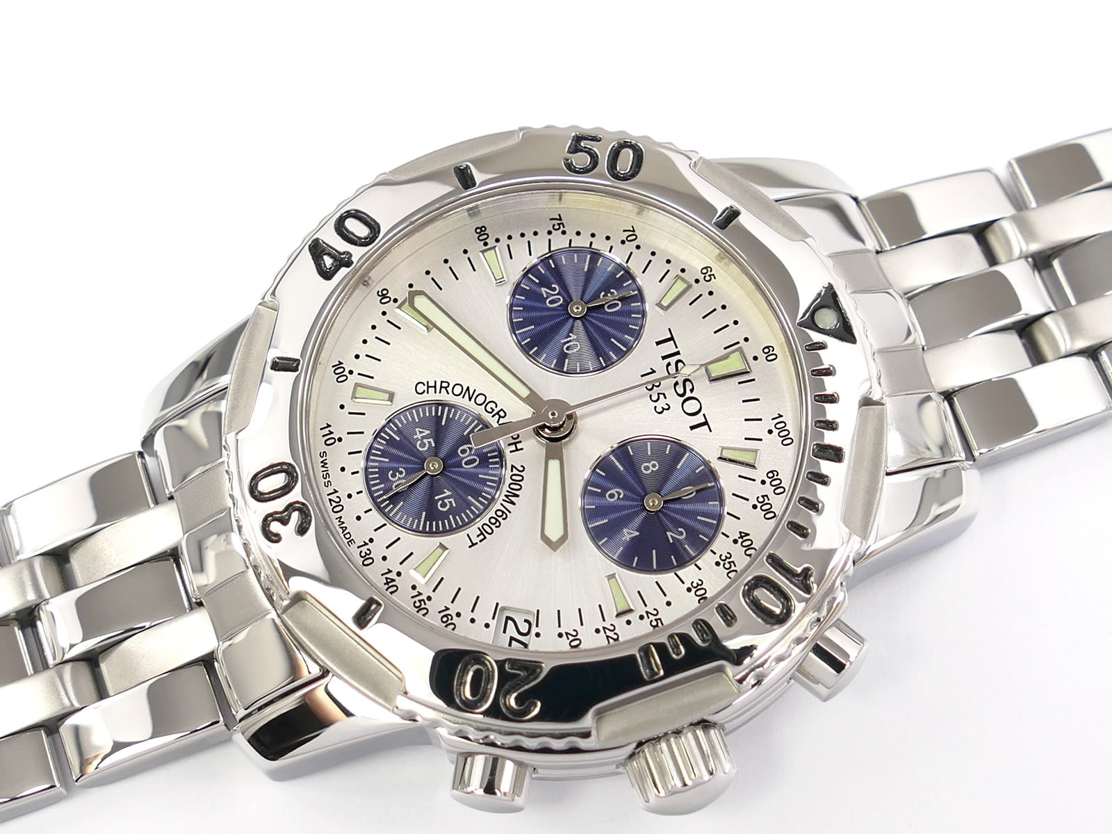 Tissot T-Sport Silver / Blue PRS 200 Chrono T17.1.486.34