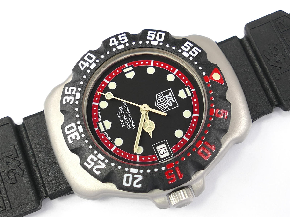 TAG Heuer Formula 1 Black / Red Dial WA1214 New Bezel