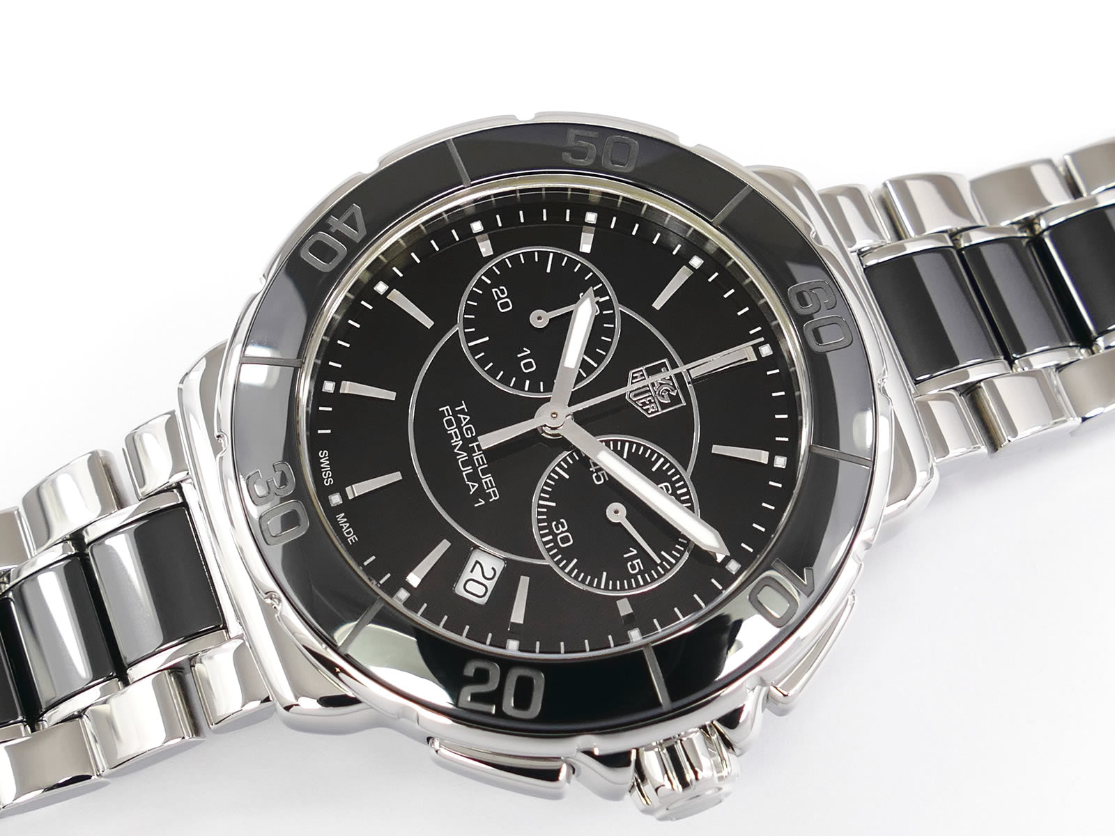 TAG Heuer Formula 1 Chronograph Black Ceramic bezel CAH1210.BA0862 F1 Chrono with date