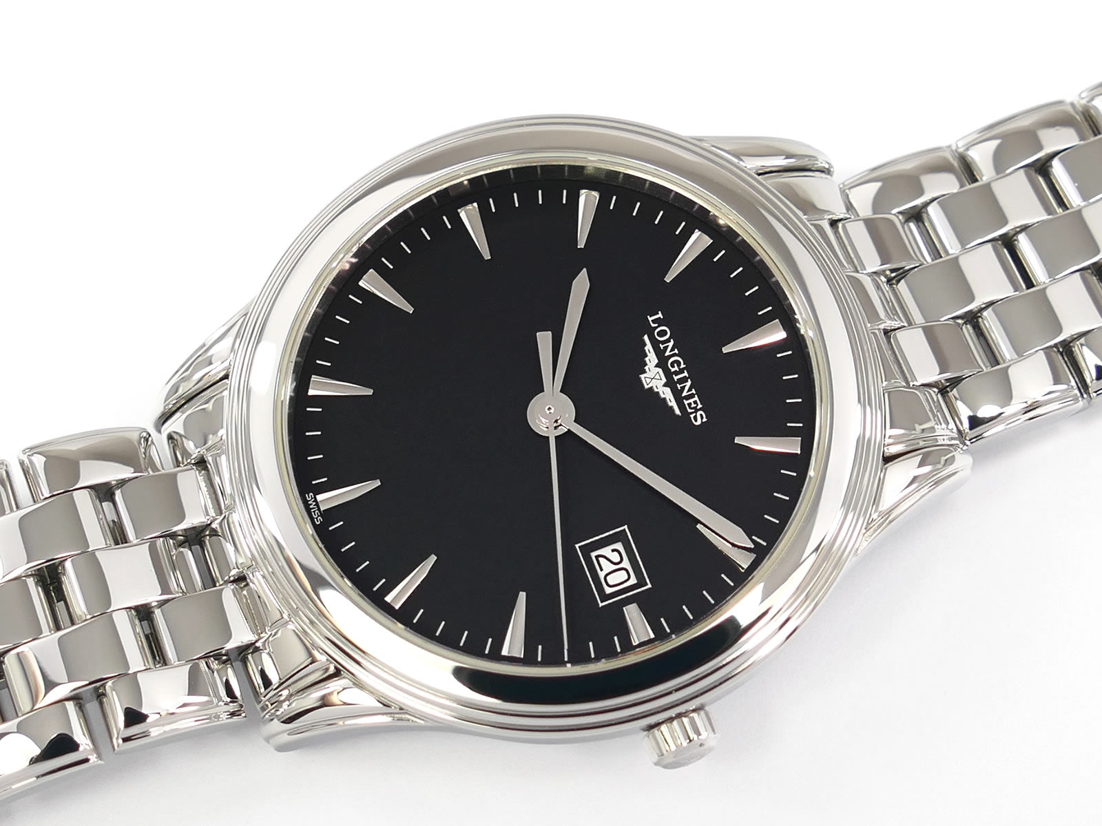Longines Flagship Black Dial Stainless Steel L4.716.4 – SWWatches