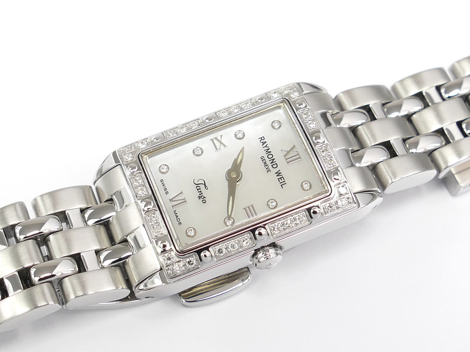 Raymond Weil Tango 5971-STS-00995 rectangular case with diamonds