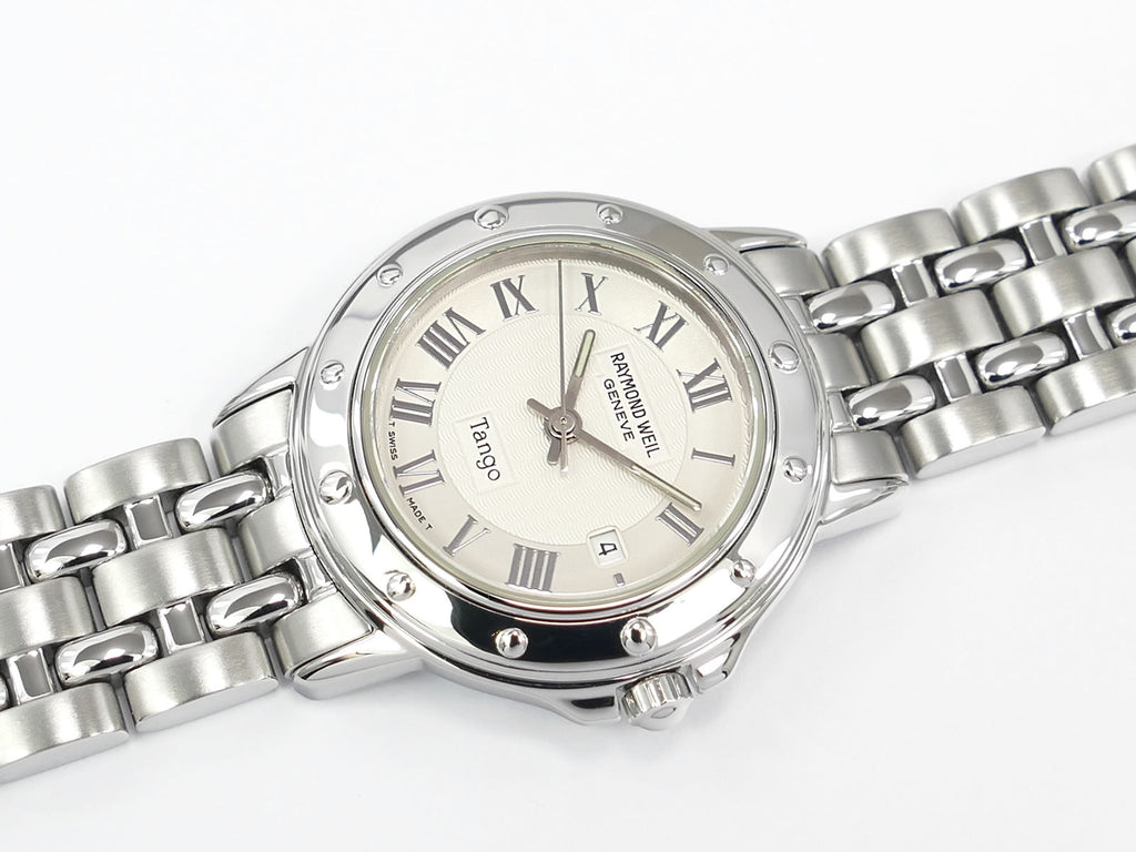Raymond Weil Tango Silver Dial 5360 Roman Numerals and Date